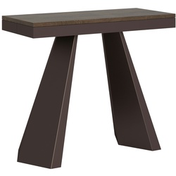 Itamoby Ausziehbare Konsole 90x40/300 cm Diamante Evolution Walnuss Bärenrahmen
