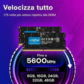 Crucial SO-DIMM Kit 96GB, DDR5-5600, CL46-45-45 (CT2K48G56C46S5)