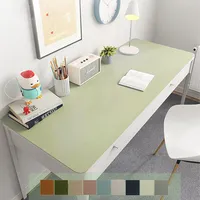 Schreibtischunterlage Wasserdichte Laptop Desk Mat PU Leder Tischunterlage rutschfeste Schreibtischmatte Tisch-Schutz Unterlage für Büro/Home-Office Multifunktionales Office pad (Grün)(Matcha Green,40