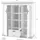 Home Affaire Highboard HOME AFFAIRE "Florenz", weiß (pinie weiß), B:140cm H:146cm T:44cm, Sideboards, Highboard, im romantischen Landhaus-Look, Breite 140 cm