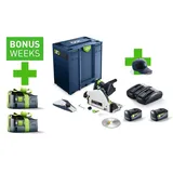 Festool Tauchsäge TSC 55 KEBI-Plus/XL 100Y Limited Edition inkl. 2 x 5,0 Ah Akku + Doppelladegerät + Systainer SYS 3