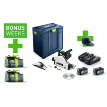 Festool Tauchsäge TSC 55 KEBI-Plus/XL 100Y Limited Edition inkl. 2 x 5,0 Ah Akku + Doppelladegerät + Systainer SYS 3