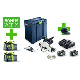 Festool Tauchsäge TSC 55 KEBI-Plus/XL 100Y Limited Edition inkl. 2 x 5,0 Ah Akku + Doppelladegerät + Systainer SYS 3