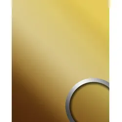 wallface Dekorpaneele, Spiegel, glatt - goldfarben