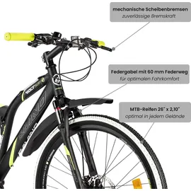 Galano Volt DS 26 Zoll RH 47 cm schwarz/grün