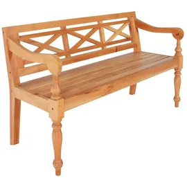 vidaXL Sitzbank Batavia Hellbraun 123 x 50 x 81 cm