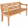 vidaXL Sitzbank Batavia Hellbraun 123 x 50 x 81 cm