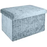 Intirilife Faltbare Sitzbank 49x30x30 cm Wohnzimmer, Hocker, Sitzwürfel