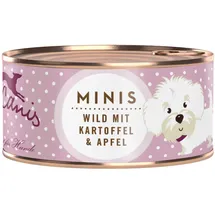 Terra Canis MINIS 100g Hundenassfutter 18 x 100 Gramm Wild mit Kartoffel & Apfel