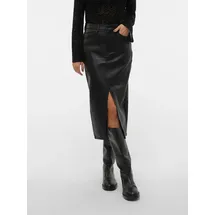 Vero Moda Lederimitatrock Damen Schwarz 40