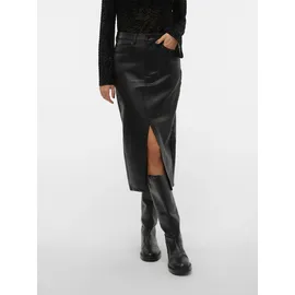 Vero Moda Lederimitatrock Damen Schwarz 40