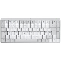 Logitech MX Mini for Mac, Tenkeyless (80 - 87 %), Bluetooth, Mechanische Switches, Schweizer Layout, LED, Grau, Weiß - Grau/Weiß