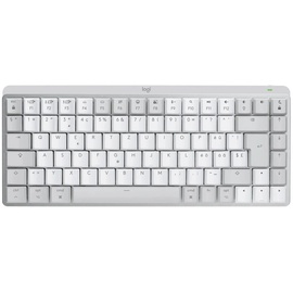 Logitech MX Mini for Mac, Tenkeyless (80 - 87 %), Bluetooth, Mechanische Switches, Schweizer Layout, LED, Grau, Weiß - Grau/Weiß