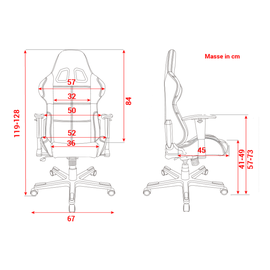 DXRacer Formula FD01 Gaming Chair schwarz/rot