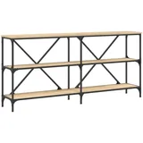 vidaXL Konsolentisch Sonoma-Eiche 160x30x75 cm Holzwerkstoff und Eisen