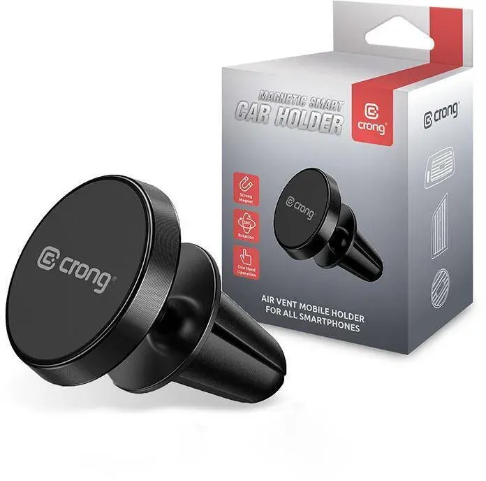 Crong CRG-CH1-BLK, Handy/Smartphone, Passive Halterung, Auto, Schwarz