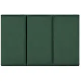 neu.haus [neu.haus] - Wandkissenset Carpino 3-tlg. Samt 60x30 cm Dunkelgrün