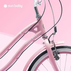 SUN BABY Mädchen fahrrad 20 Zoll mit SHIMANO 6-Gang Heart Bike Puderrosa - Rosa