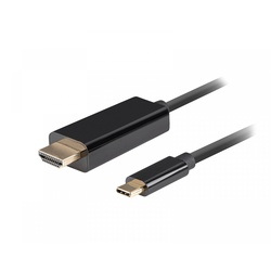 Lanberg USB-C auf HDMI Kabel 4k 60Hz Schwarz - 1m
