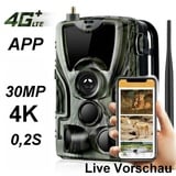 APP Livevorschau 4G Wildkamera HC-801Pro Überwachungskamera live übertragung 4K