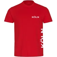 Multifanshop Herren T-Shirt - Köln - Brust & Seite