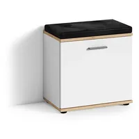 ByLIVING Garderobenbank Jakob ca.48,5x49x30cm Weiß,Eiche