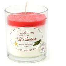 Candle Factory Party Light Kerze White Christmas Raumduft Duftkerze im Glas Duft: