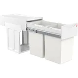 HAILO AS Tandem ab 30 cm Schrankbreite, weiß