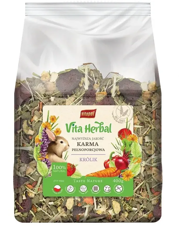 VITAPOL Vita Herbal Alleinfuttermittel für Kaninchen 400g