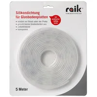 raik Silikon-Glasplattendichtung 4fach transparent 5 m