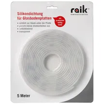 raik Silikon-Glasplattendichtung 4fach transparent 5 m