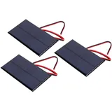 3pcs DC 6V 1W Solarpanel Polykristallines Silizium Solarpanel Zelle Power Modul Solarpanel Power Bank mit 30cm Kabel Zur Herstellung von Solarrasenlichtern Solarlandschaftslichtern