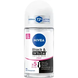 NIVEA Black & White Invisible Clear Deo-Roller 50 ml