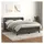 vidaXL Boxspringbett 140 x 200 cm Dunkelgrau