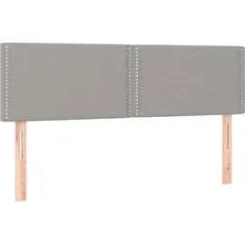 vidaXL Boxspringbett 140 x 200 cm Hellgrau