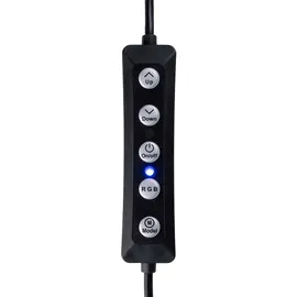 Grundig LED Ringlicht mit Stativ - 150 LEDs, Handystativhalter, USB, Verstellbar, Farb- und Helligkeitsmodi