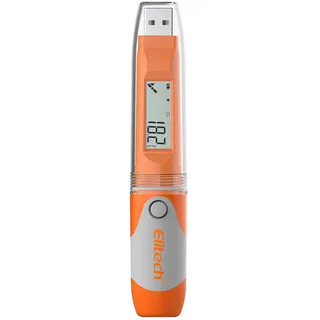 Elitech RC-51H Wiederverwendbarer Datenlogger für Temperatur und Luftfeuchtigkeit 32.000 Punkte,Unterstützt den Export von Berichten von USB in PDF/Excel/TXT/CSV-Dateien