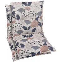 GO-DE Sitzauflage GO-DE, blau, B:50cm H:6cm T:100cm, Polyester, Baumwolle,