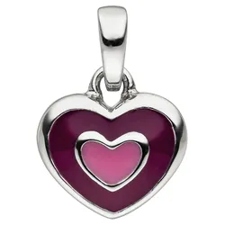 Herz-Anhänger JOBO "Anhänger Herz", silber (silber 925), Schmuckanhänger, Damen, Silber 925 (Sterlingsilber), 925 Silber