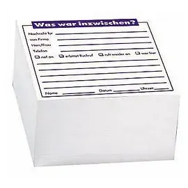 kompatible Ware Memo Notizzettel geleimt weiß 9,8 x 9,8 cm, ca. 500 Blatt, 1 Block