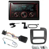 Pioneer FH-S820DAB USB DAB+ MP3 Digitalradio Einbauset für Fiat Talento