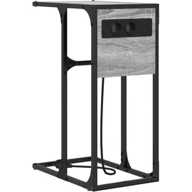 vidaXL Nachttisch Grau Sonoma Holzwerkstoff