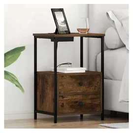 vidaXL Nachtschrank Geräucherte Eiche 40 x 31 x 60 cm Holz