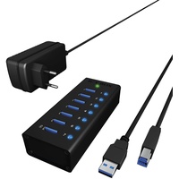 RaidSonic Icy Box IB-AC618 USB-Hub, 7x USB-A 3.0, USB-B 3.0 [Buchse] (70419)