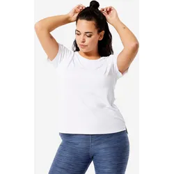 Sport T-Shirt Damen atmungsaktiv - FTS120 weiss, weiß, XL