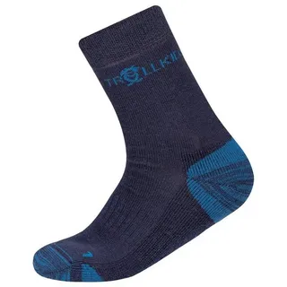 TROLLKIDS Wandersocken Preikestolen Marineblau/Mittelblau, navyblau|kobaltblau 27-30