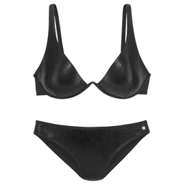 JETTE Bügel-Bikini, Damen schwarz, Gr.38 Cup A,