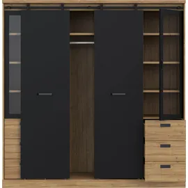 Forte Kleiderschrank mit Beleuchtung