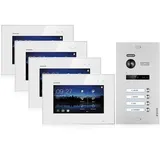 Balter Home EVO Video-Türsprechanlage 7" Touchscreen 4 Teilnehmer Set