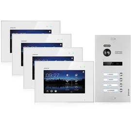 Balter Home EVO Video-Türsprechanlage 7" Touchscreen 4 Teilnehmer Set